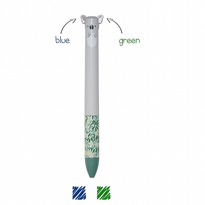 Στυλό δύο χρωμάτων Κοάλα - Μπλε & Πράσινο - Legami