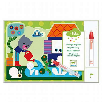 Ζωγραφίζω με μαρκαδόρο νερού - Γατούλες στον κήπο - Djeco Ζωγραφίζω με μαρκαδόρο νερού - Γατούλες στον κήπο - Djeco
