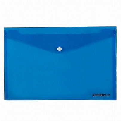 Φάκελος με κουμπί - Premium Ημιδιαφανής Μπλε (Α4) - A&G