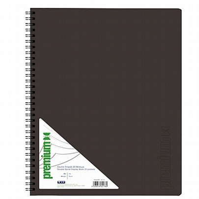 Ντοσιέ σουπλ σπιράλ 20 θέσεων - Μαύρο (Α4) - A&G Ντοσιέ σουπλ σπιράλ 20 θέσεων - Μαύρο (Α4) - A&G