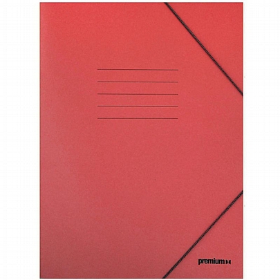 Χάρτινος φάκελος με λάστιχο - Κόκκινο (25x35) - A&G