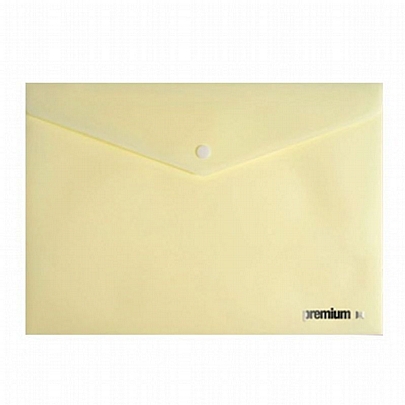 Φάκελος με κουμπί - Premium Pastel Κίτρινο (Α4) - A&G