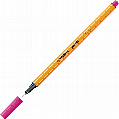 Στυλό μαρκαδοράκι - Pink (0.4mm) - Stabilo Point 88