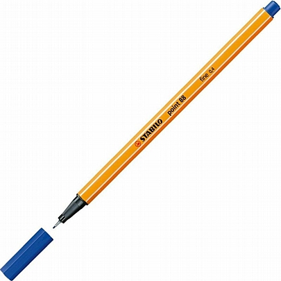 Στυλό μαρκαδοράκι - Dark Blue (0.4mm) - Stabilo Point 88