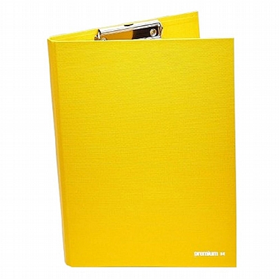 Ντοσιέ σεμιναρίου δίφυλλο A4 με πιάστρα - Κίτρινο - Premium