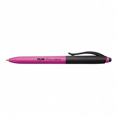 Στυλό Διαρκείας & Γραφίδα αφής - Ροζ (1.0mm) - Milan P1 Touch Colours