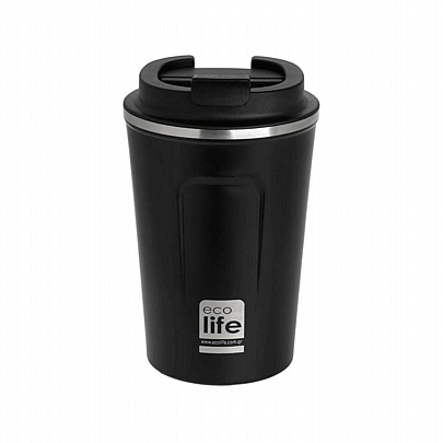 Θερμός coffee μεταλλικό - Black (370ml) - Ecolife