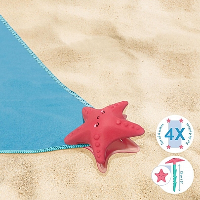 Πάσσαλοι για πετσέτα παραλίας (4τμχ./3.8x13εκ.) - Starfish - Legami