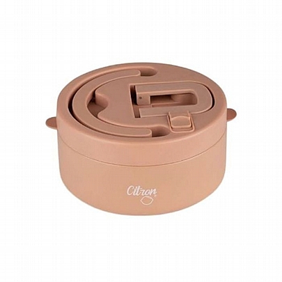 Φαγητοδοχείο θερμός από Χάλυβα με Διαχωριστικό - Blush Pink (400ml) - Citron Φαγητοδοχείο θερμός από Χάλυβα με Διαχωριστικό - Blush Pink (400ml) - Citron