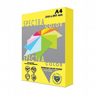 Χαρτί Α4 (80gr/m²) - Κίτρινο (500Φ.) - Spectra