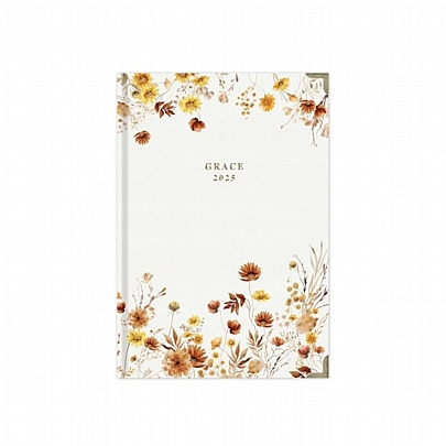 Ημερήσιο Ημερολόγιο Grace 2025 - Summer Flowers (12x17) - AdBook