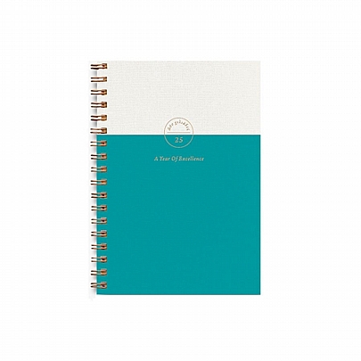 Ημερήσιο Ημερολόγιο Spiral Bronze 2025 - Sea Green (12x17) - AdBook