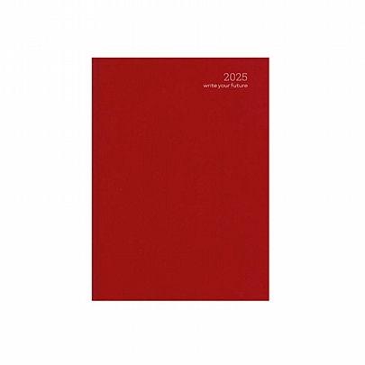 Ημερήσιο Ημερολόγιο Simple Velvet Edition 2025 - Red (12x17) - AdBook