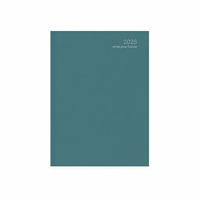 Ημερήσιο Ημερολόγιο Simple Velvet Edition 2025 - Cadet Blue (12x17) - AdBook