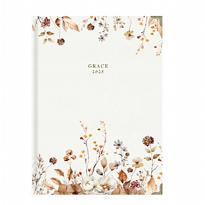 Ημερήσιο Ημερολόγιο Grace 2025 - Wildflowers (17x25) - AdBook