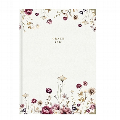 Ημερήσιο Ημερολόγιο Grace 2025 - Autumn Flowers (17x25) - AdBook