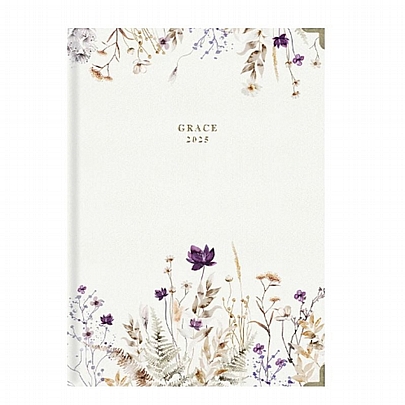 Ημερήσιο Ημερολόγιο Grace 2025 - Winter Flowers (17x25) - AdBook