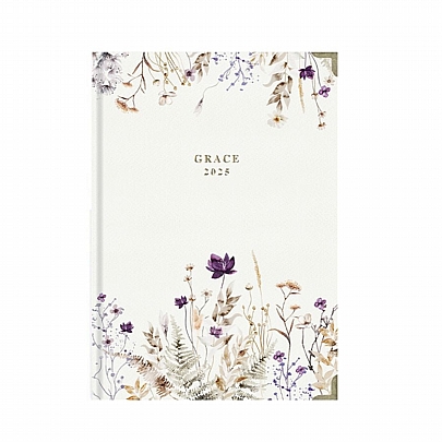 Ημερήσιο Ημερολόγιο Grace 2025 - Winter Flowers (14x21) - AdBook