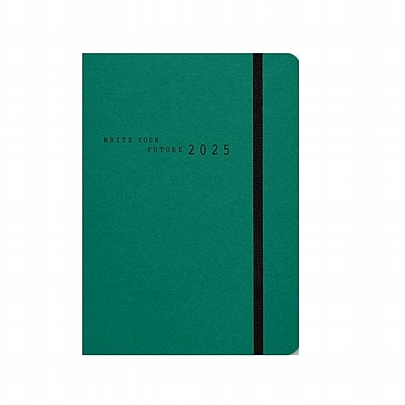 Ημερήσιο Ημερολόγιο με λάστιχο Eco Elastic 2025 - Mint (9x13) - AdBook