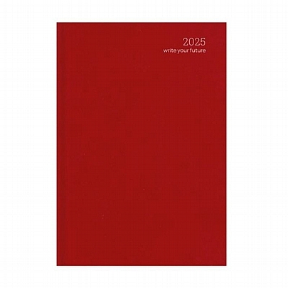 Ημερολόγιο Εβδομαδιαίο Simple Velvet Edition 2025 - Red (17x25) - AdBook