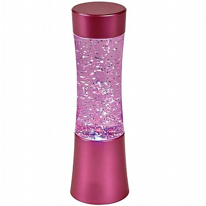 Shake & Shine: Pink Mini Glitter Lamp LED - Moses