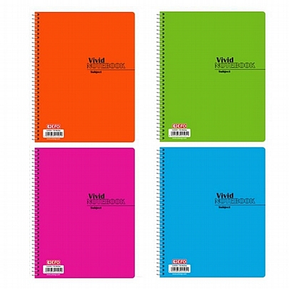 Τετράδιο σπιράλ Β5 - 5 θέματα Vivid Notebook (150Φ.) - +Efo