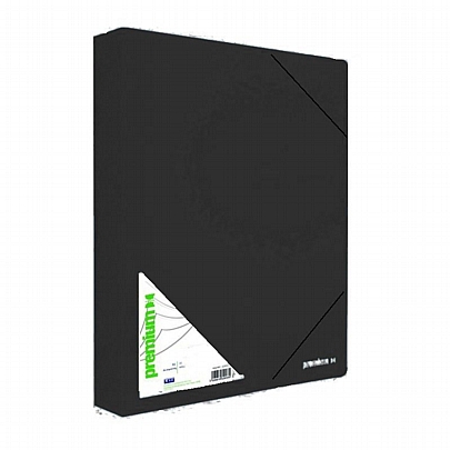 Κουτί με λάστιχο - Premium Μαύρο (25x35x3) - A&G