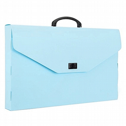 Τσάντα σχεδίου με κούμπωμα PP - Premium Γαλάζιο (33x45x5) - A&G