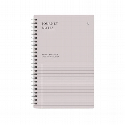 Σπιράλ Σημειωματάριο ριγέ Journey Notes Α5 - Blush (14x21) - Somewhere