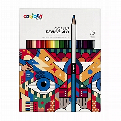 Ξυλομπογιές 18 χρωμάτων - Carioca Plus