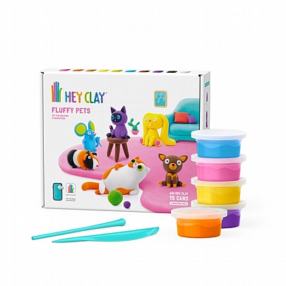 Κατασκευές από Πηλό (Air Dry) - Fluffy Pets - Hey Clay