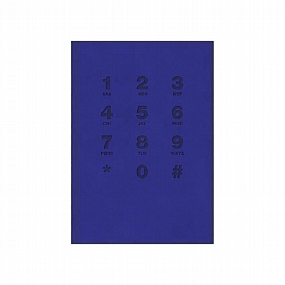 Τηλεφωνικό Ευρετήριο με Ανάγλυφο Εξώφυλλο - Navy Blue (11x17) - The Writing Fields