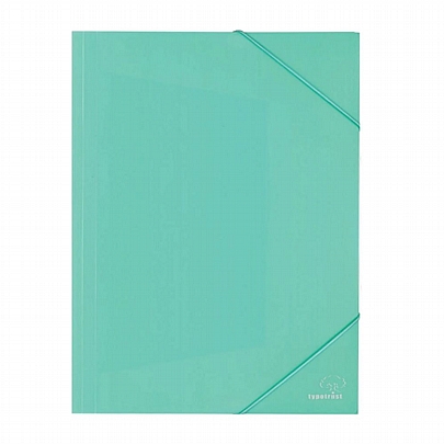 Πλαστικός φάκελος με λάστιχο - Pastel Πράσινο (25x35) - Typotrust