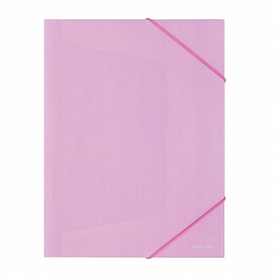 Πλαστικός φάκελος με λάστιχο - Pastel Ροζ (25x35) - Typotrust