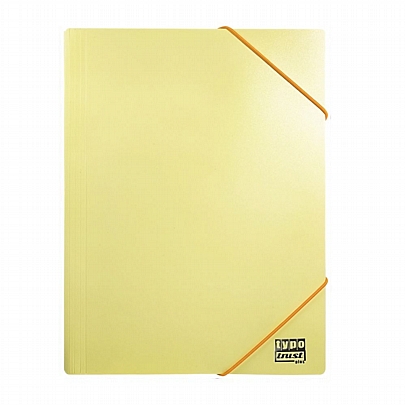 Πλαστικός φάκελος με λάστιχο - Pastel Κίτρινο & Πορτοκάλι (25x35) - Typotrust