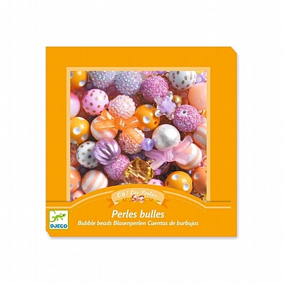 Oh! Les Perles: Κατασκευή Κοσμημάτων με διάφορες χάντρες & διακοσμητικά pastel κορδέλες - Djeco