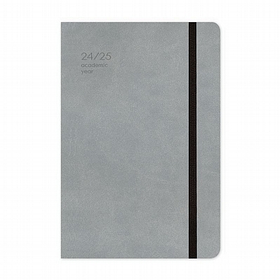 Ημερολόγιο Ακαδημαϊκού έτους με λάστιχο 2024-2025 Handy - Grey (14x21) - AdBook