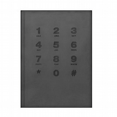 Τηλεφωνικό Ευρετήριο με Ανάγλυφο Εξώφυλλο - Grey (17x24) - The Writing Fields