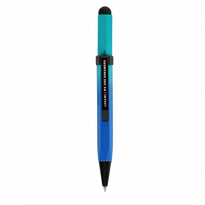 Στυλό Mini πολυτελείας & γραφίδα αφής Blue Gradient - Μαύρο (1.0mm) - Legami