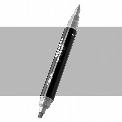 Ακρυλικός μαρκαδόρος διπλής μύτης - Light Gray (0.7-2mm & 1.7-3mm) - Ohuhu Arcrylic