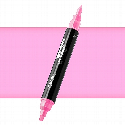Ακρυλικός μαρκαδόρος διπλής μύτης - Neon Pink (0.7-2mm & 1.7-3mm) - Ohuhu Arcrylic