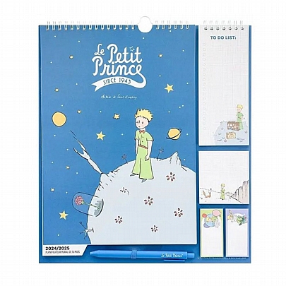 Μηνιαίο Ημερολόγιο Τοίχου Σπιράλ 2024 & 2025 Με Σημειωματάρια (16μηνών) - Le Petit Prince (30x34) - Grupo Erik