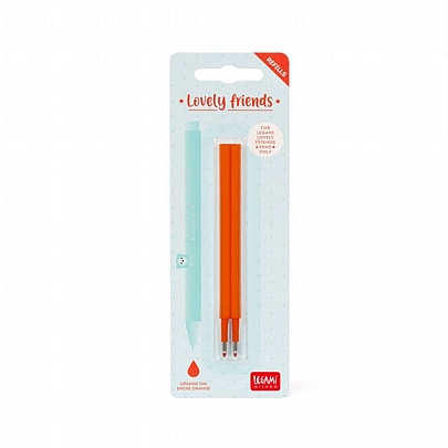 Ανταλλακτικά για Gel στυλό - Πορτοκάλι (0.5mm/2τμχ.) - Legami