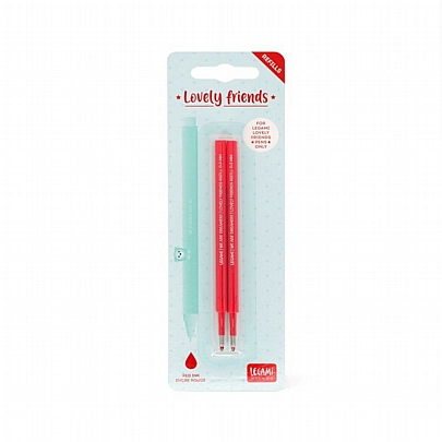 Ανταλλακτικά για Gel στυλό - Κόκκινο (0.5mm/2τμχ.) - Legami
