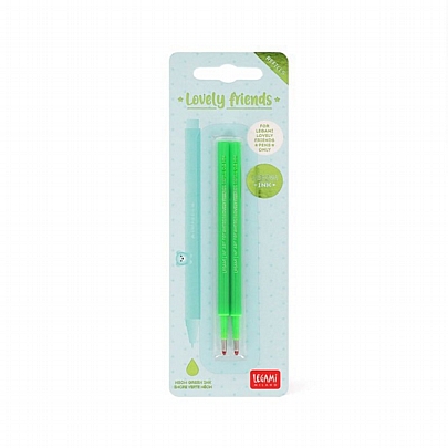 Ανταλλακτικά για Gel στυλό - Neon Πράσινο (0.5mm/2τμχ.) - Legami