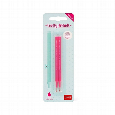 Ανταλλακτικά για Gel στυλό - Ροζ (0.5mm/2τμχ.) - Legami