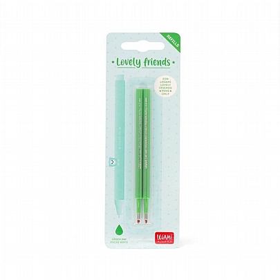 Ανταλλακτικά για Gel στυλό - Πράσινο (0.5mm/2τμχ.) - Legami