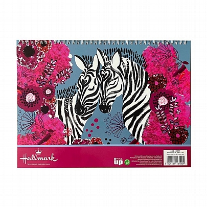 Μπλοκ ζωγραφικής σπιράλ A4 - Love Zebra (30Φ.) - Hallmark