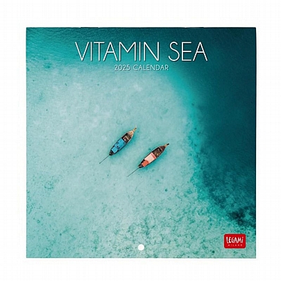 Μηνιαίο Ημερολόγιο Τοίχου 2025 - Vitamin Sea (18x18) - Legami