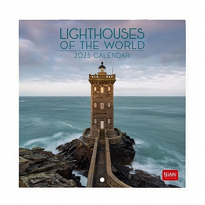 Μηνιαίο Ημερολόγιο Τοίχου 2025 - Lighthouses of the world (18x18) - Legami